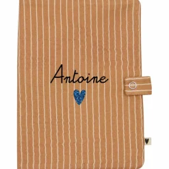 Protège carnet de santé Rayures Fines (personnalisable)