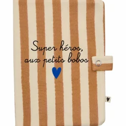 Protège carnet de santé Rayures Larges (personnalisable)