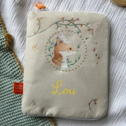 Protège carnet de santé renard chapeau (personnalisable)