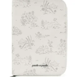 Protège carnet de santé Toile de Jouy Cream