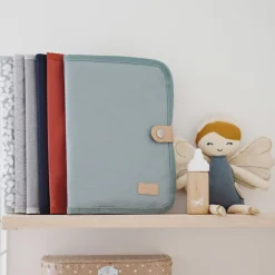 Protège carnet de santé vert sauge