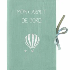 Protège carnet de santé vert d'eau (personnalisable)