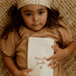 Protège livret de famille Gaze Petits Carreaux (personnalisable)