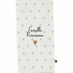 Protège livret de famille Gaze Coeurs (personnalisable)