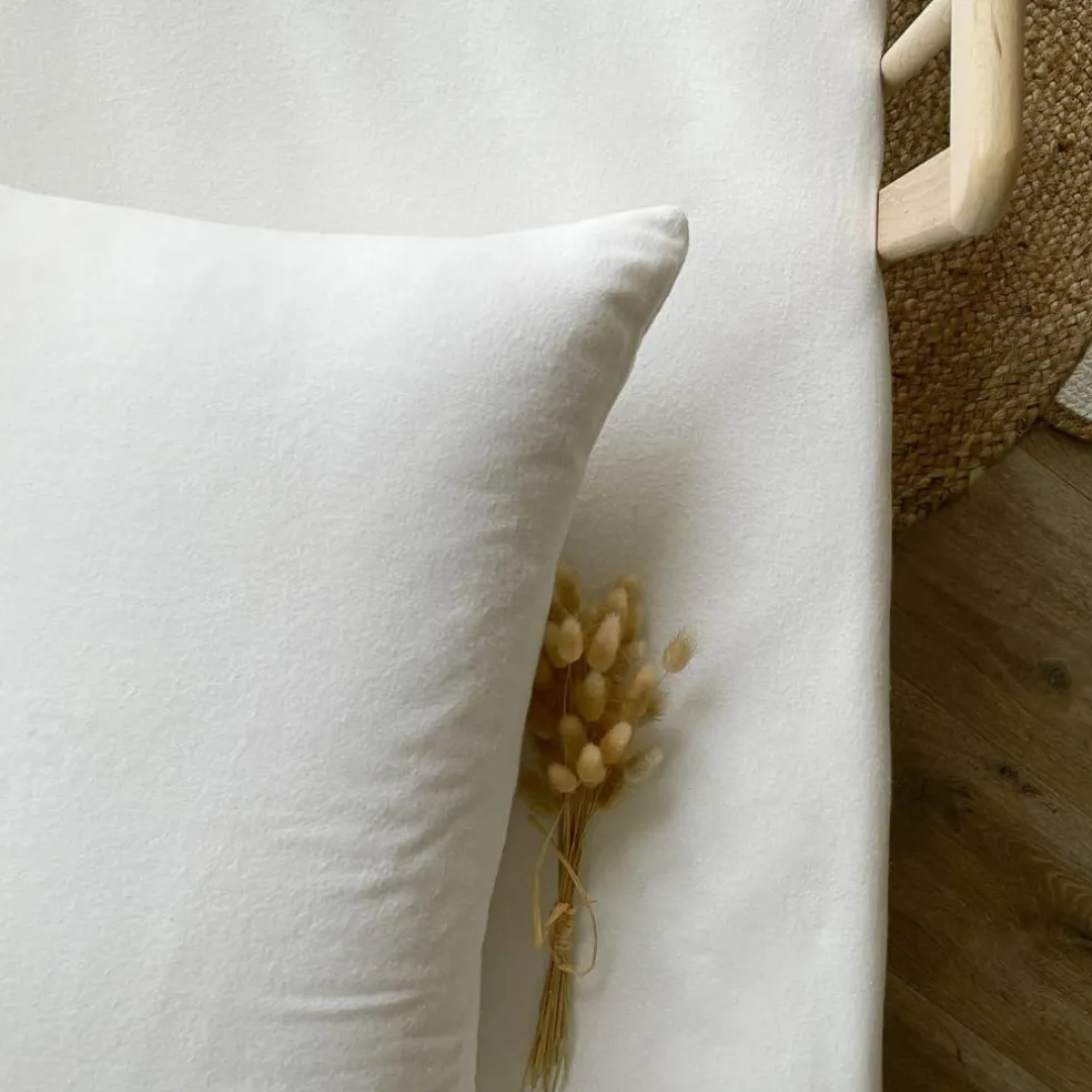 Protège oreiller flanelle de coton bio (40 x 60 cm)