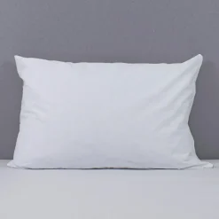 Protège oreiller imperméable en coton bio blanc (40 x 60 cm)