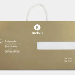 Protège oreiller imperméable en coton bio blanc (40 x 60 cm)