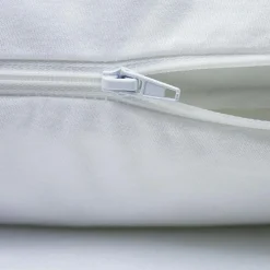 Protège oreiller imperméable en coton bio blanc (50 x 70 cm)