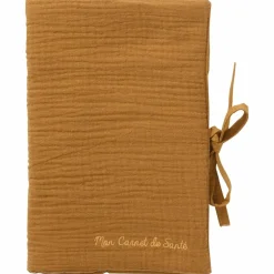 Protège-carnet de santé gaze de coton havane