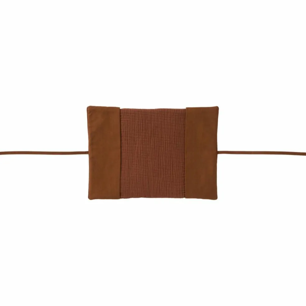 Protège-carnet de santé gaze de coton toffee