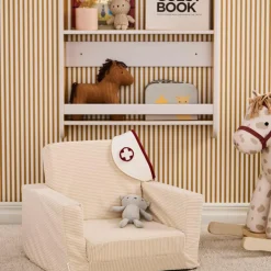 Présentoir à livres Star Gris-Moutarde