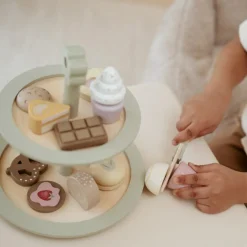 Présentoir à pâtisseries en bois