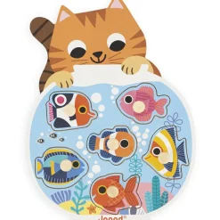 Puzzle à encastrement en bois Aquarium (6 pièces)