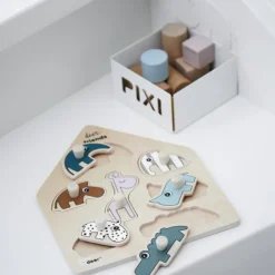 Puzzle à encastrer en bois Deer Friends (7 pièces)