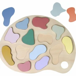 Puzzle à encastrer en bois Couleurs (14 pièces)