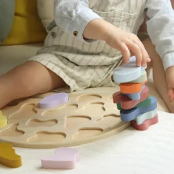 Puzzle à encastrer en bois Couleurs (14 pièces)