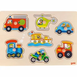 Puzzle à encastrer véhicules