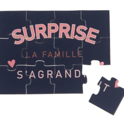 Puzzle annonce Surprise la famille s'agrandit