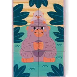 Puzzle cubes en bois Animaux WWF (6 cubes)