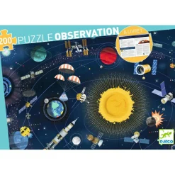Puzzle d'observation avec livret L'espace (200 pièces)