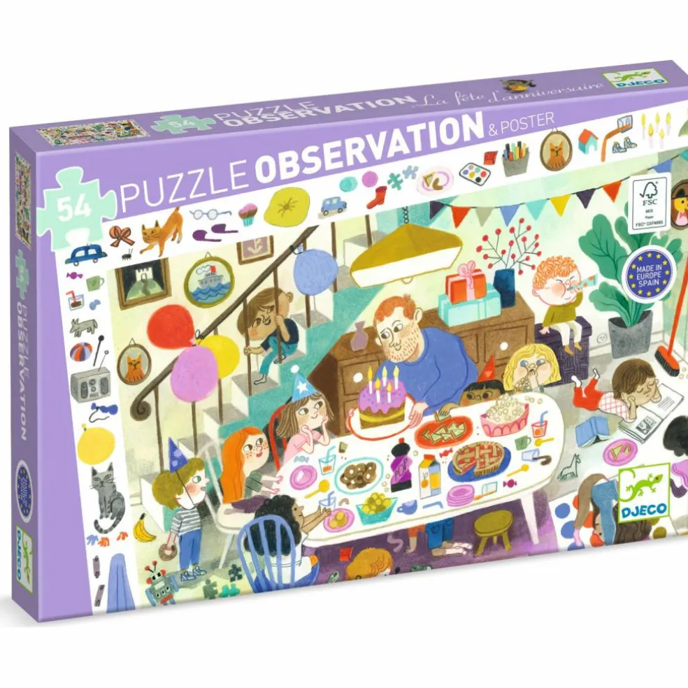 Puzzle d'observation La fête d'anniversaire (54 pièces)