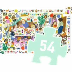 Puzzle d'observation La fête d'anniversaire (54 pièces)