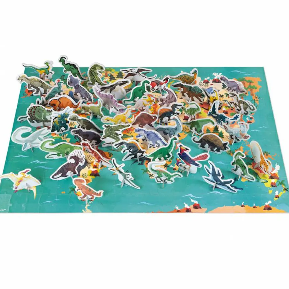 Puzzle éducatif géant Les dinosaures (200 pièces)