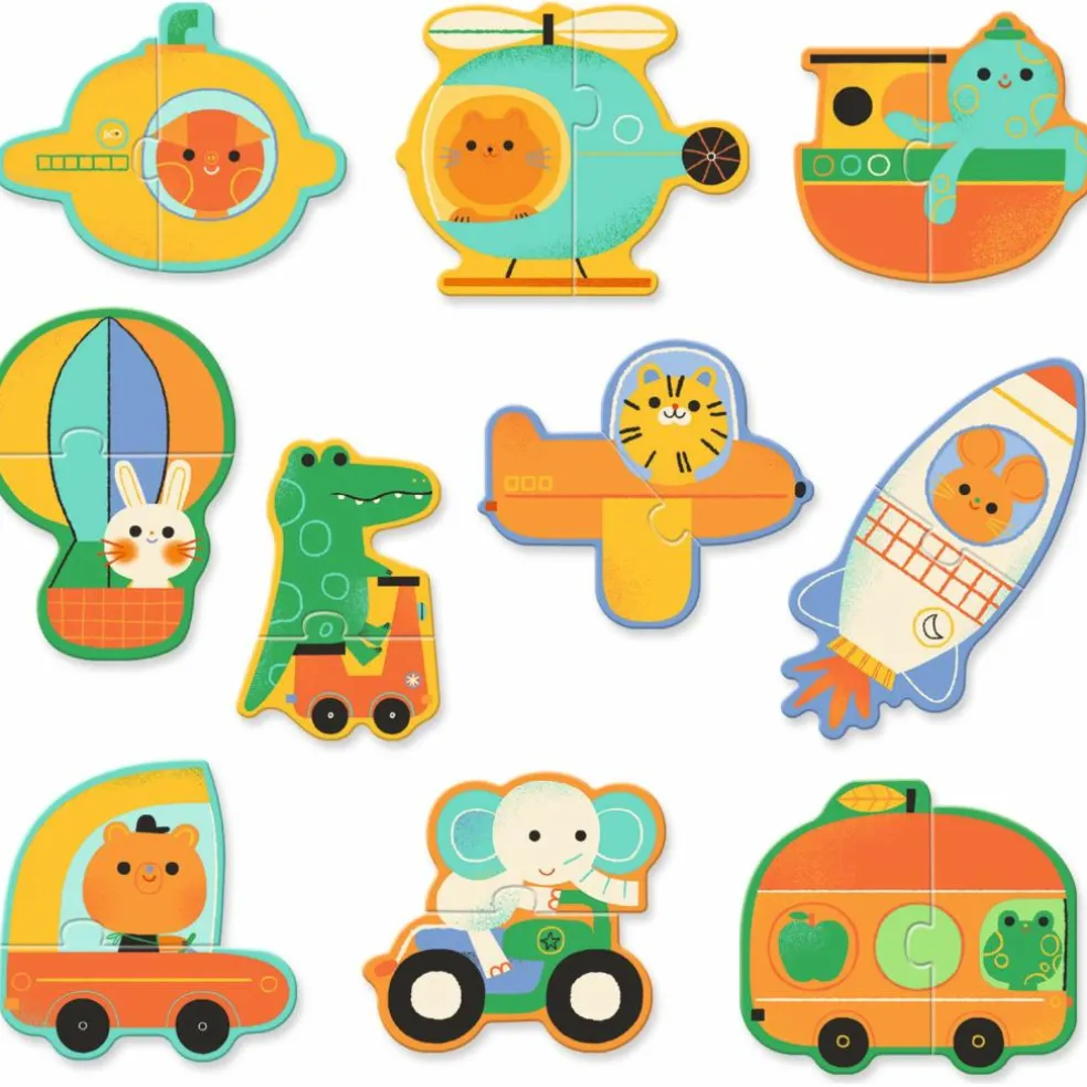 Puzzle Duo Véhicules (12 puzzles)