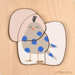 Puzzle en bois 2 pièces Little Mateys Chien-Oiseau