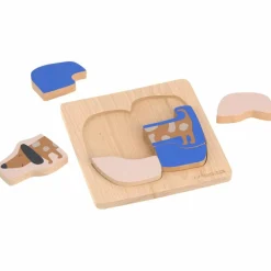 Puzzle en bois 2 pièces Little Mateys Chien-Oiseau
