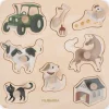 Puzzle en bois A la ferme