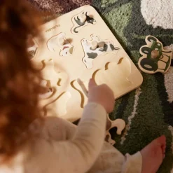 Puzzle en bois A la ferme