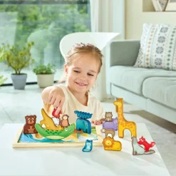 Puzzle en bois animaux du monde en 3D (16 pièces)