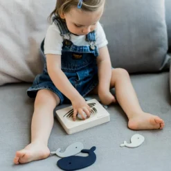 Puzzle en bois Baleine (6 pièces)