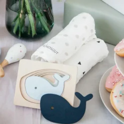 Puzzle en bois Baleine (6 pièces)