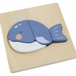 Puzzle en bois Baleine (4 pièces)