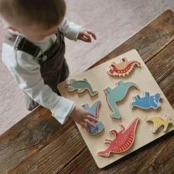 Puzzle en bois Dino (7 pièces)