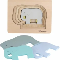Puzzle en bois Eléphant (6 pièces)
