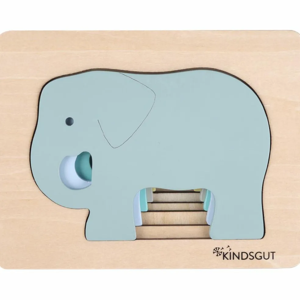Puzzle en bois Eléphant (6 pièces)