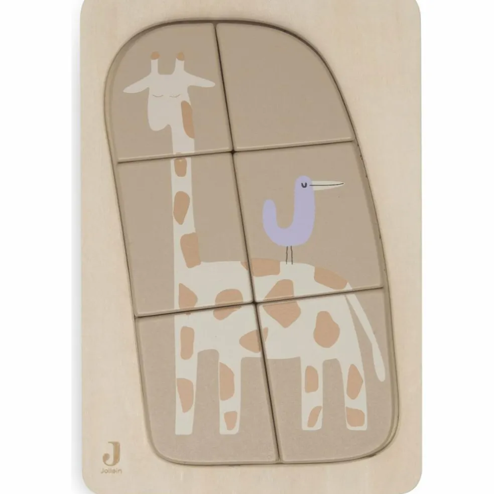 Puzzle en bois Jungle Jambo Giraffe (6 pièces)