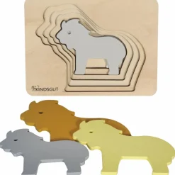 Puzzle en bois Lion (6 pièces)