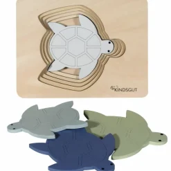 Puzzle en bois Tortue (6 pièces)