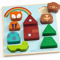 Puzzle en relief Puzz & Match Rainbow (11 pièces)