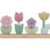 Puzzle fleurs à empiler en bois FSC Fairy Garden