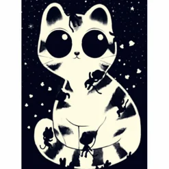 Puzzle phosphorescent Wizzy Chats câlins (50 pièces)