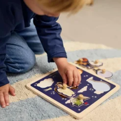 Puzzle sensoriel en bois Little Adventurers