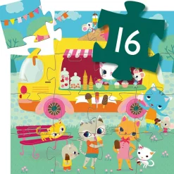 Puzzle silhouettes Le Glacier (16 pièces)