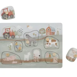 Puzzle sonore en bois Little Farm