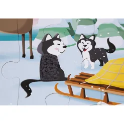 Puzzle tactile La vie sur la banquise (20 pièces)