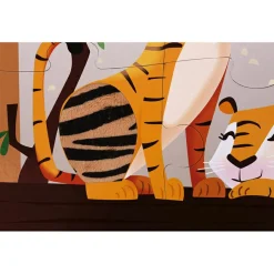 Puzzle tactile Une journée au zoo (20 pièces)